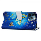 iPhone 15 Pro Cover Motiv Gylden Sommerfugl