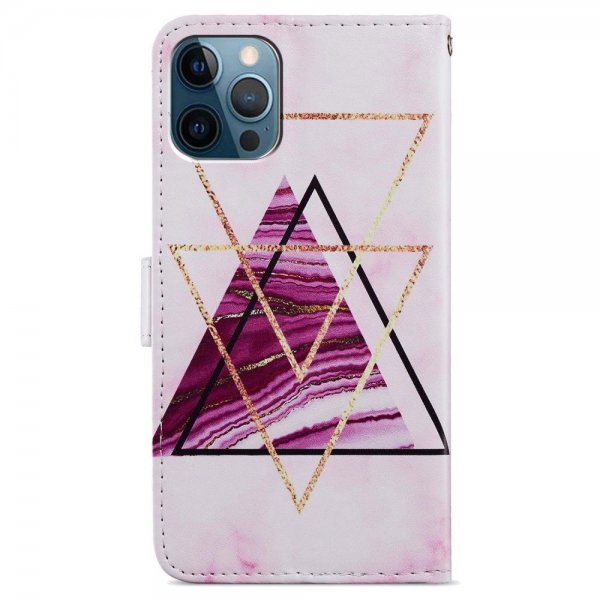 iPhone 15 Pro Cover Motiv Trekanter Marmor