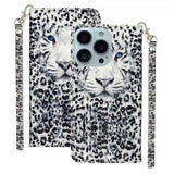 iPhone 15 Pro Cover Motiv Hvid Tiger