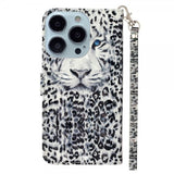 iPhone 15 Pro Cover Motiv Hvid Tiger