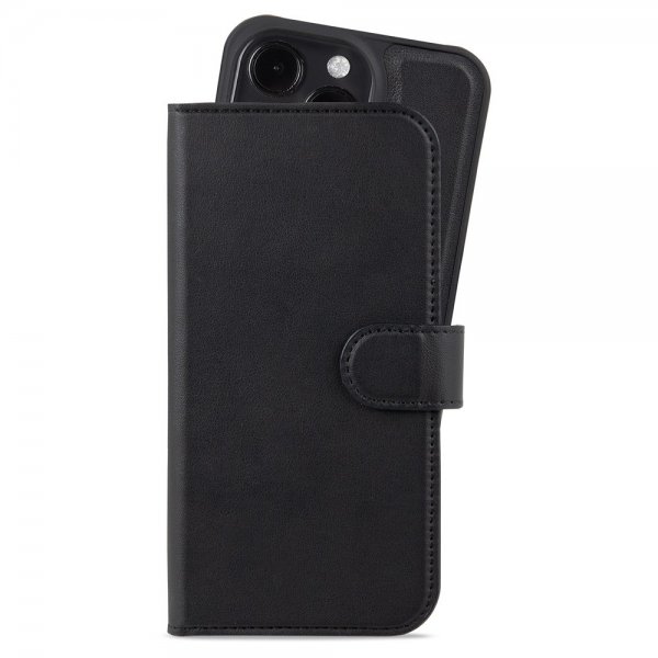 holdit iPhone 15 Pro Cover Wallet Case Magnet Plus Sort