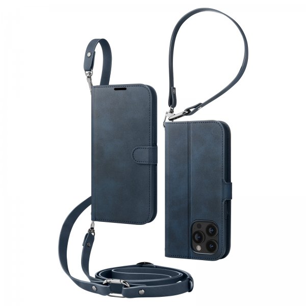 Spigen iPhone 15 Pro Cover Wallet S Pro Navy