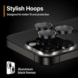 PanzerGlass iPhone 15 Pro/iPhone 15 Pro Max Kamerabeskyttelse Hoops Sort