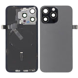 iPhone 15 Pro Max Bagsideglas Komplet OEM - Titansort