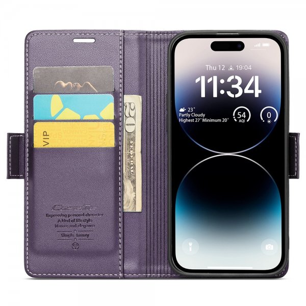 CaseMe iPhone 15 Pro Max Cover 023 Series Lilla