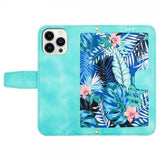 iPhone 15 Pro Max Cover Blomstermønster Grøn