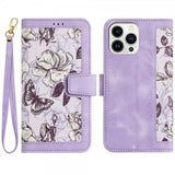 iPhone 15 Pro Max Cover Blomstret Lilla