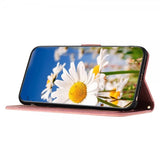 iPhone 15 Pro Max Cover Blomstermønster Rosa