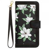 iPhone 15 Pro Max Cover Blomstermønster Sort
