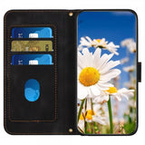 iPhone 15 Pro Max Cover Blomstermønster Sort