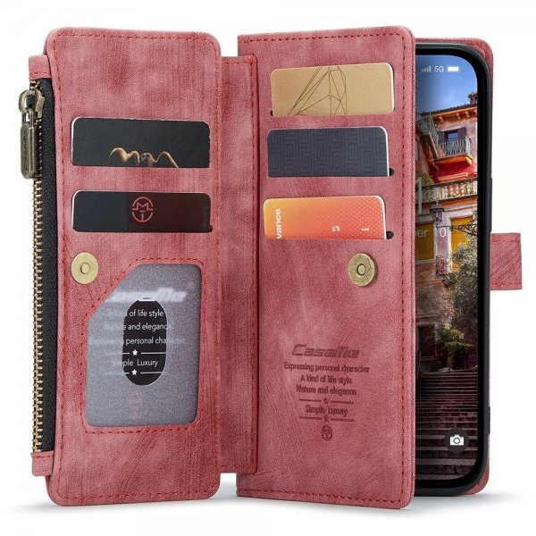 CaseMe iPhone 15 Pro Max Cover C30-serien Rød
