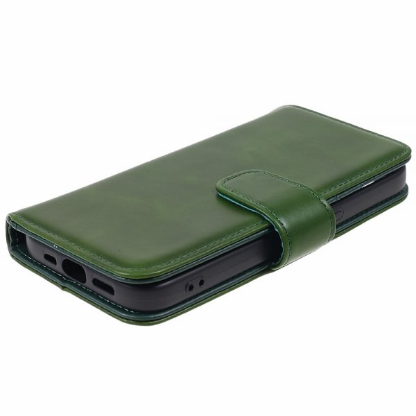 Nordic Covers iPhone 15 Pro Max Etui Essential Læder Juniper Green