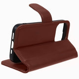 Nordic Covers iPhone 15 Pro Max Etui Essential Leather Maple Brown