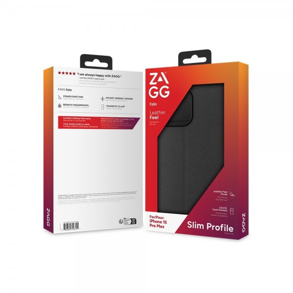 ZAGG iPhone 15 Pro Max Folio Cover Sort