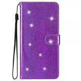 iPhone 15 Pro Max Cover Glitter Lilla