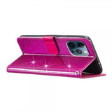 iPhone 15 Pro Max Cover Glitter Magenta