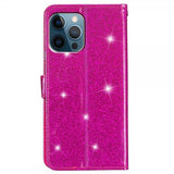 iPhone 15 Pro Max Cover Glitter Magenta