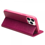 Qialino iPhone 15 Pro Max Cover Krokodillemønster Rosa
