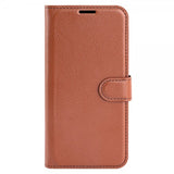 iPhone 15 Pro Max Cover Litchi Brun