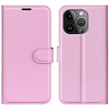 iPhone 15 Pro Max Cover Litchi Pink