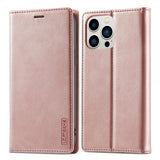 Lc.Imeeke iPhone 15 Pro Max Etui med Kortlomme Flip Rosaguld