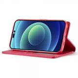 Lc.Imeeke iPhone 15 Pro Max Cover med Kortlomme Standerfunktion Magenta