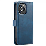 Dg.Ming iPhone 15 Pro Max Etui med Aftageligt Cover Blå
