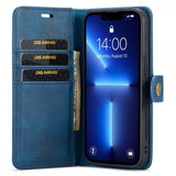 Dg.Ming iPhone 15 Pro Max Etui med Aftageligt Cover Blå