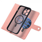VILI iPhone 15 Pro Max Etui med Aftageligt Cover GHB Series MagSafe Rosa