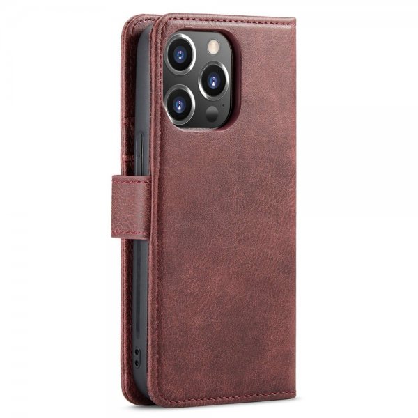 Dg.Ming iPhone 15 Pro Max Etui med Aftageligt Cover Rød