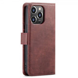 Dg.Ming iPhone 15 Pro Max Etui med Aftageligt Cover Rød