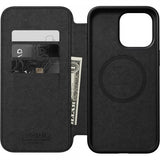 Nomad iPhone 15 Pro Max Cover Modern Leather Folio Horween Rustic Brown