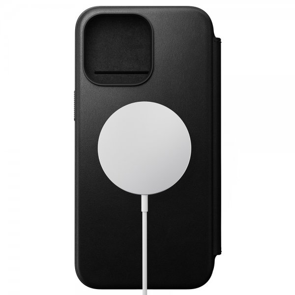 Nomad iPhone 15 Pro Max Cover Modern Læder Folio Sort
