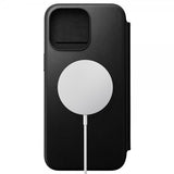 Nomad iPhone 15 Pro Max Cover Modern Læder Folio Sort
