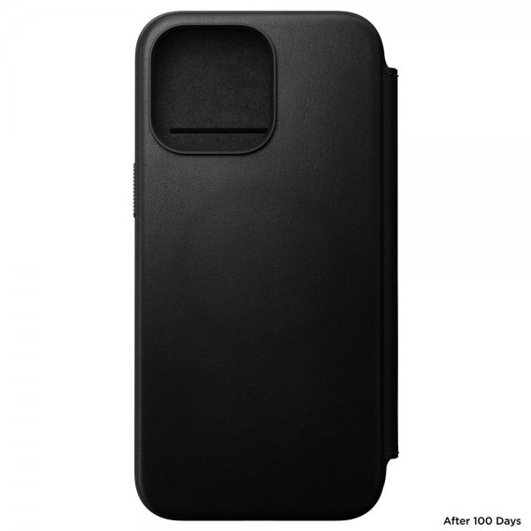 Nomad iPhone 15 Pro Max Cover Modern Læder Folio Sort