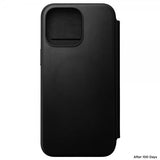 Nomad iPhone 15 Pro Max Cover Modern Læder Folio Sort