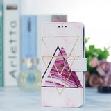 iPhone 15 Pro Max Cover Motiv Trekanter Marmor
