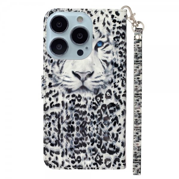 iPhone 15 Pro Max Cover Motiv Hvid Tiger