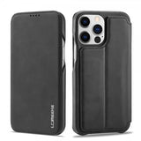 Lc.Imeeke iPhone 15 Pro Max Etui Retro Sort
