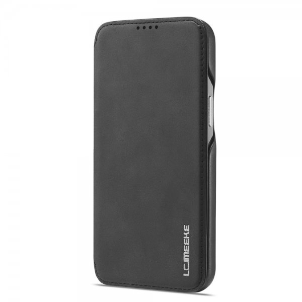 Lc.Imeeke iPhone 15 Pro Max Etui Retro Sort