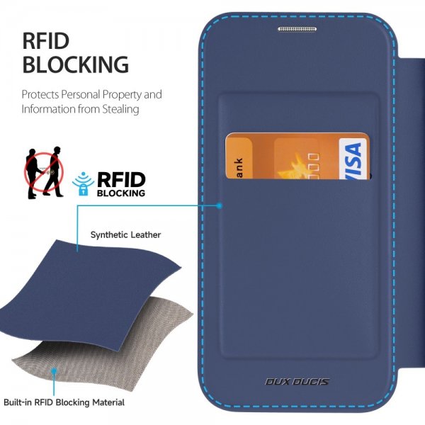 Dux Ducis iPhone 15 Pro Max Cover Skin X Pro Series MagSafe Blå