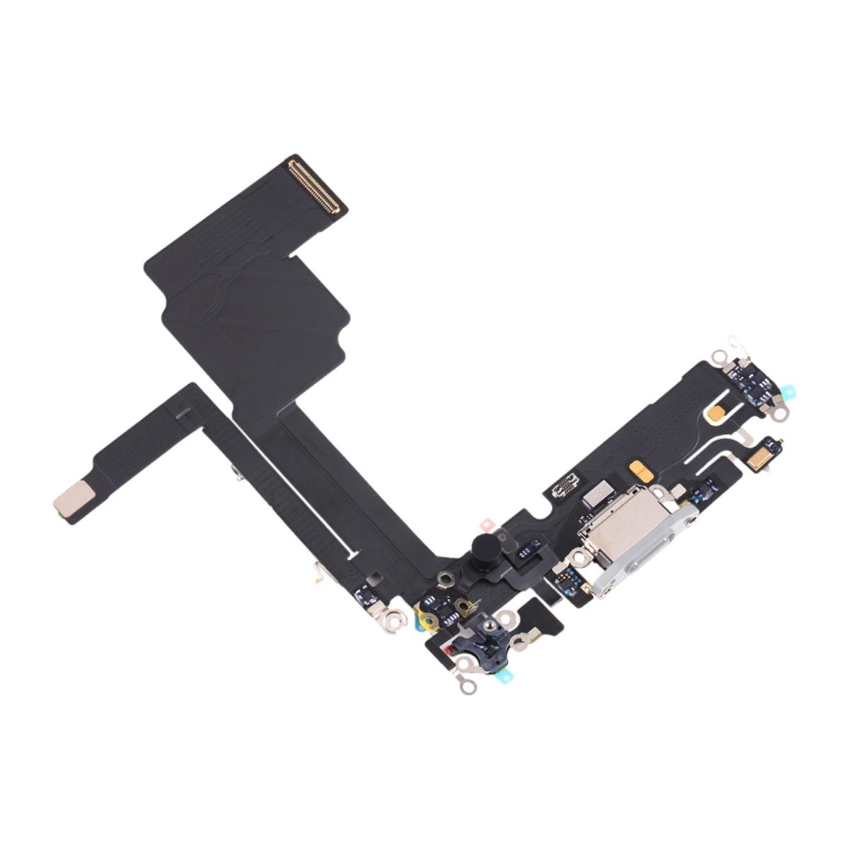 iPhone 15 Pro Max opladningsport med flekskabel – Hvid