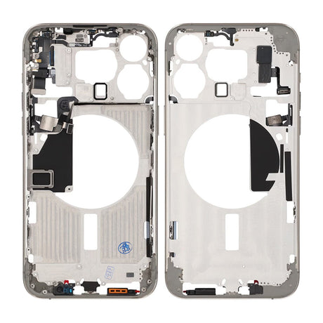 iPhone 15 Pro Max Mellemskal med smådele OEM - Naturlig titanium