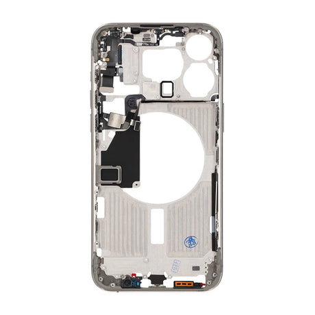 iPhone 15 Pro Max Mellemskal med smådele OEM - Naturlig titanium
