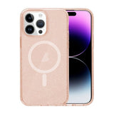 iPhone 15 Pro Max Cover Glitter MagSafe Guld