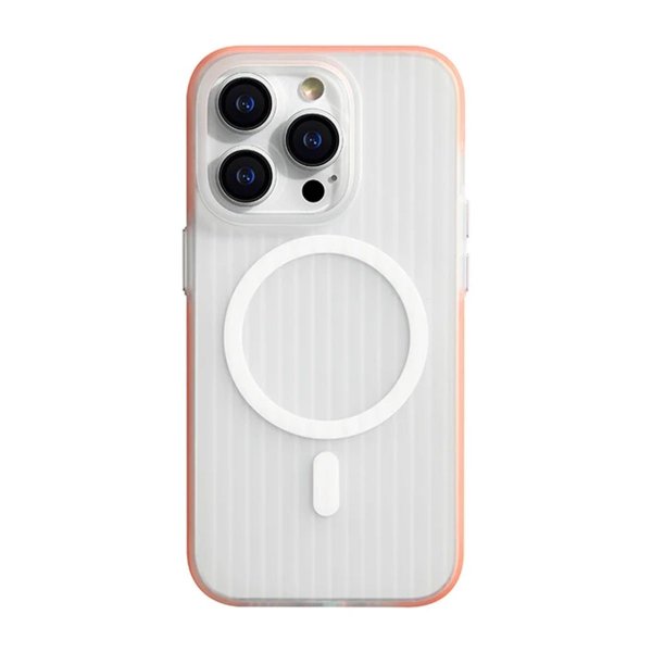 iPhone 15 Pro Max Cover Bølget MagSafe Orange