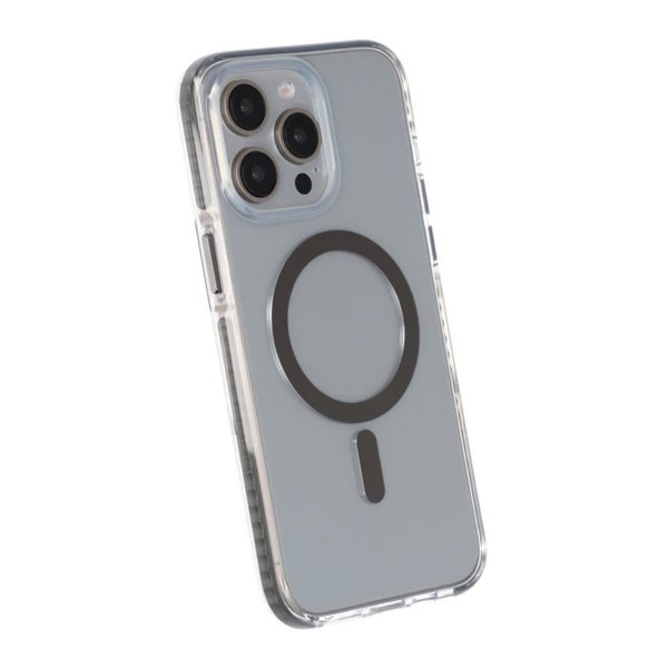 iPhone 15 Pro Max Cover Stødsikker MagSafe Grå