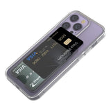 Rvelon iPhone 15 Pro Max Cover Kortholder Gennemsigtig