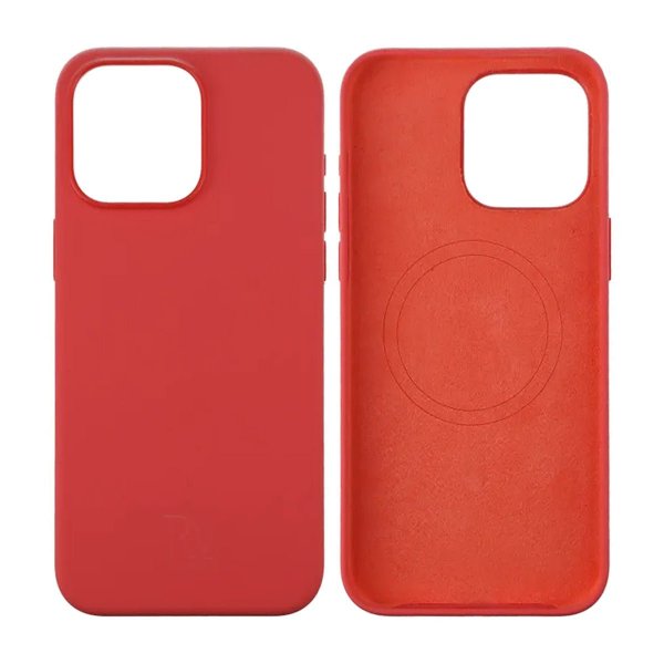 Rvelon iPhone 15 Pro Max Cover Silikone MagSafe Rød