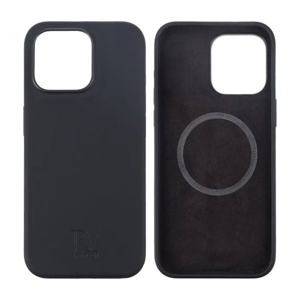 Rvelon iPhone 15 Pro Max Cover Silikone MagSafe Sort